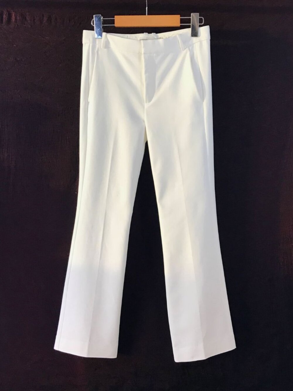InWear Whisper White Kick Flare Tailored Trousers Size 2 W27 NWT office brunch